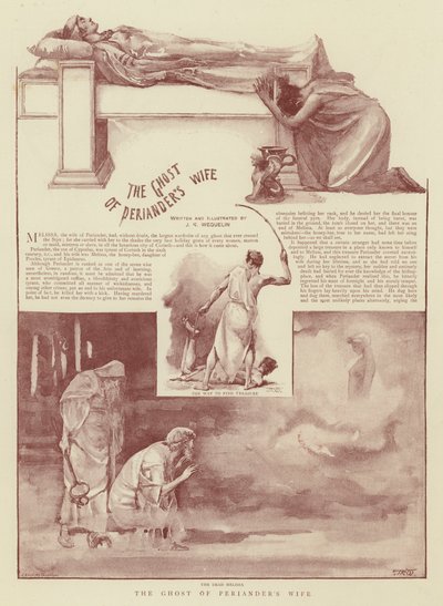El fantasma de la esposa de Periandro de John Reinhard Weguelin